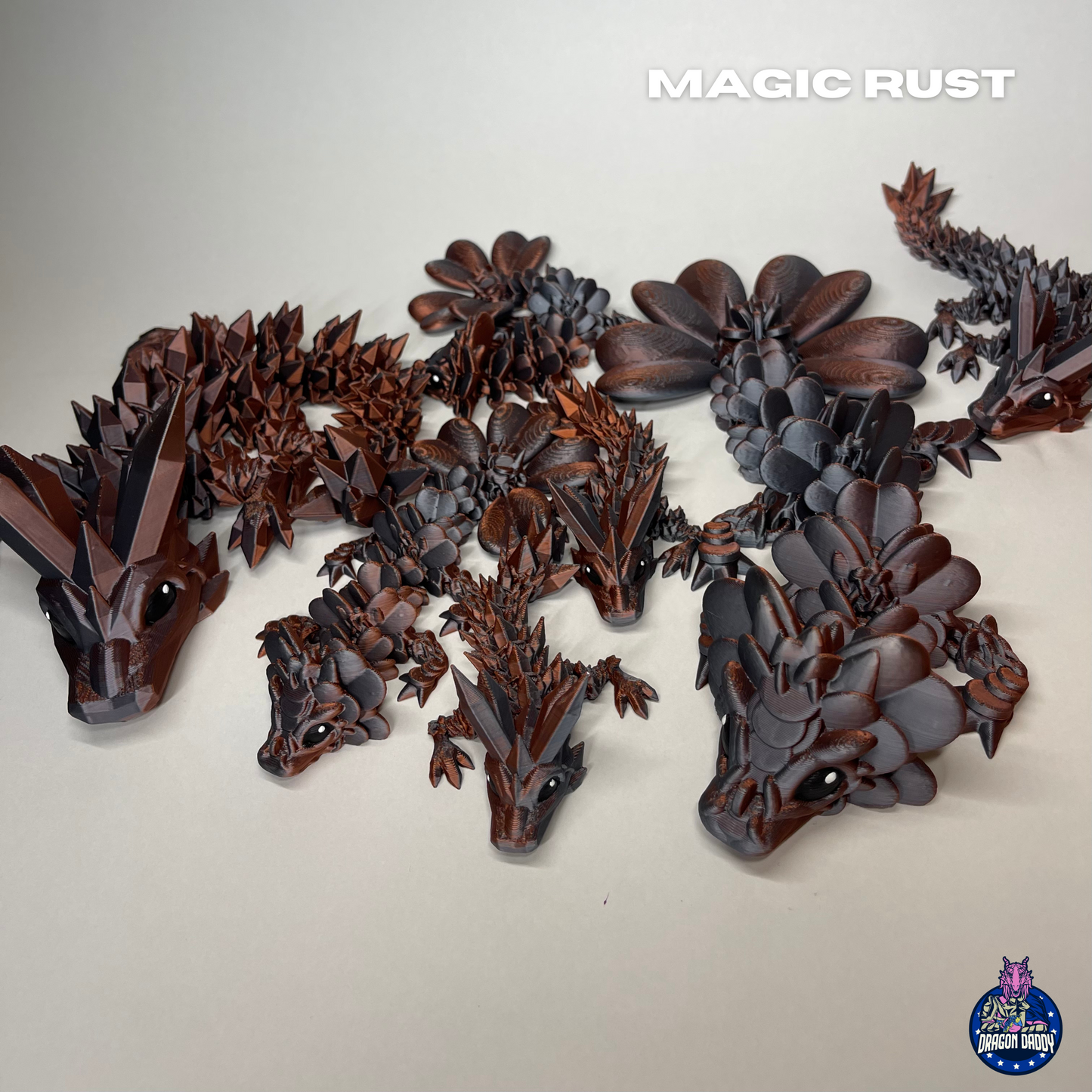 Rosie our Rose Dragon - 3D Printed Dragons