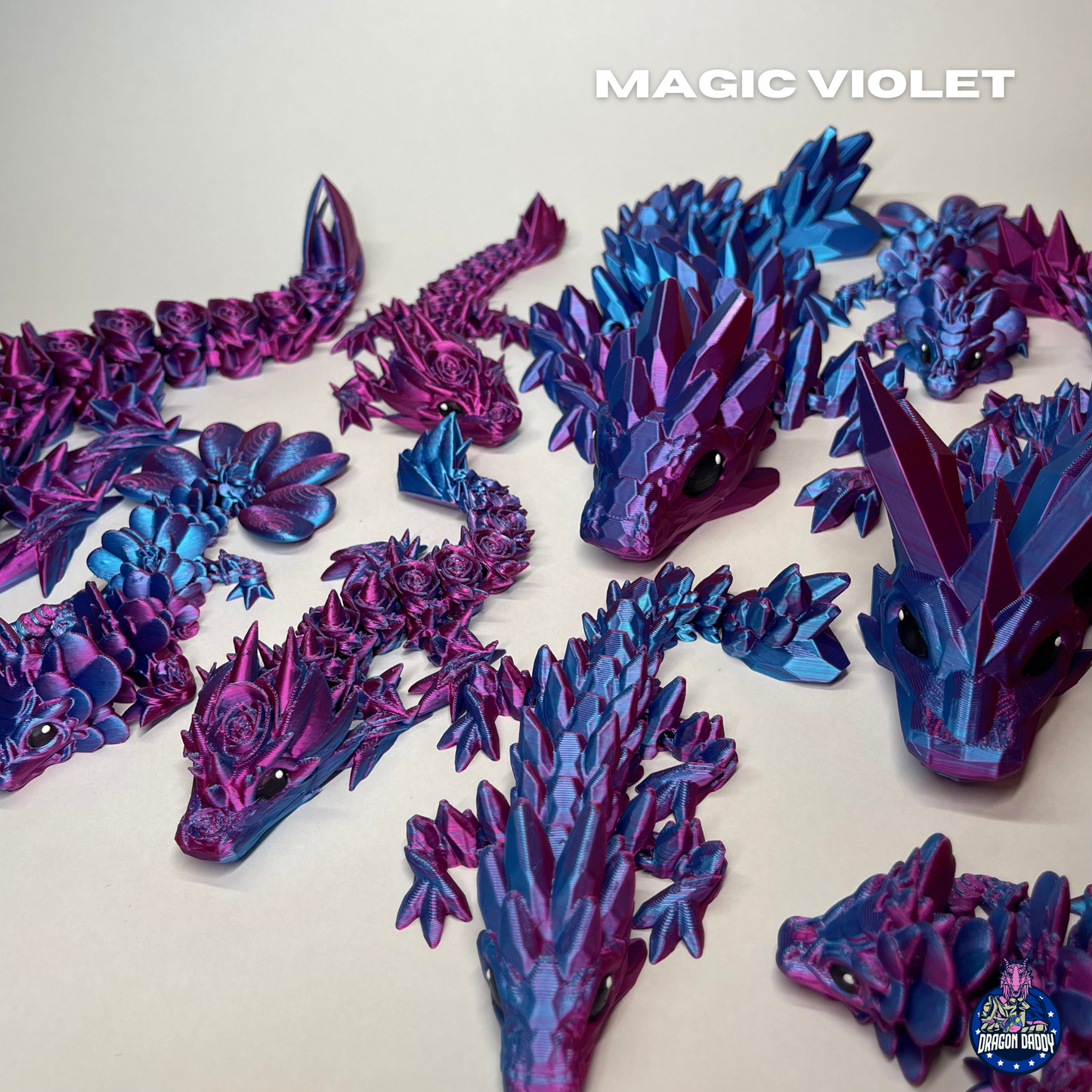 Rosie our Rose Dragon - 3D Printed Dragons