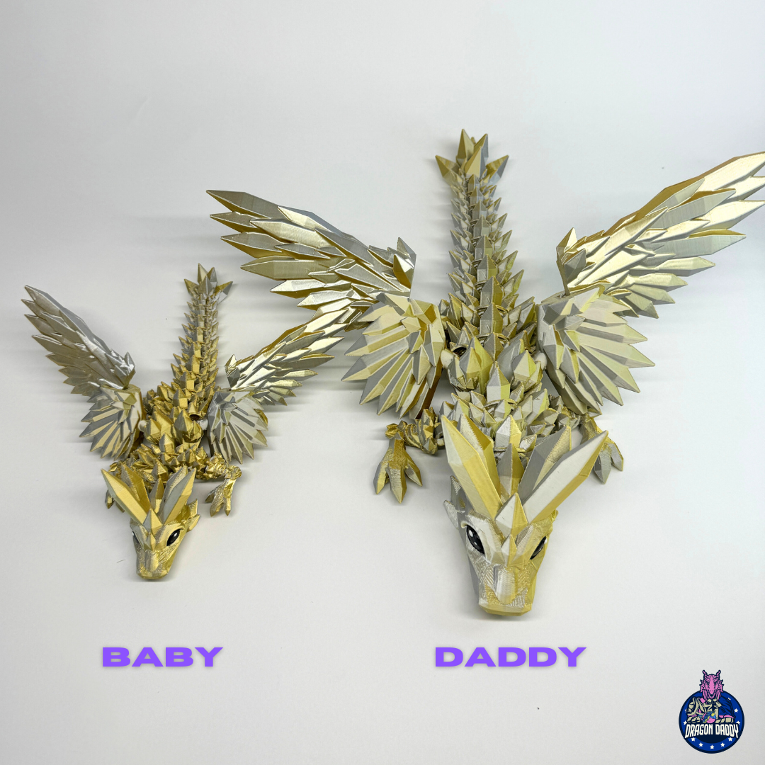 Rosie our Rose Dragon - 3D Printed Dragons