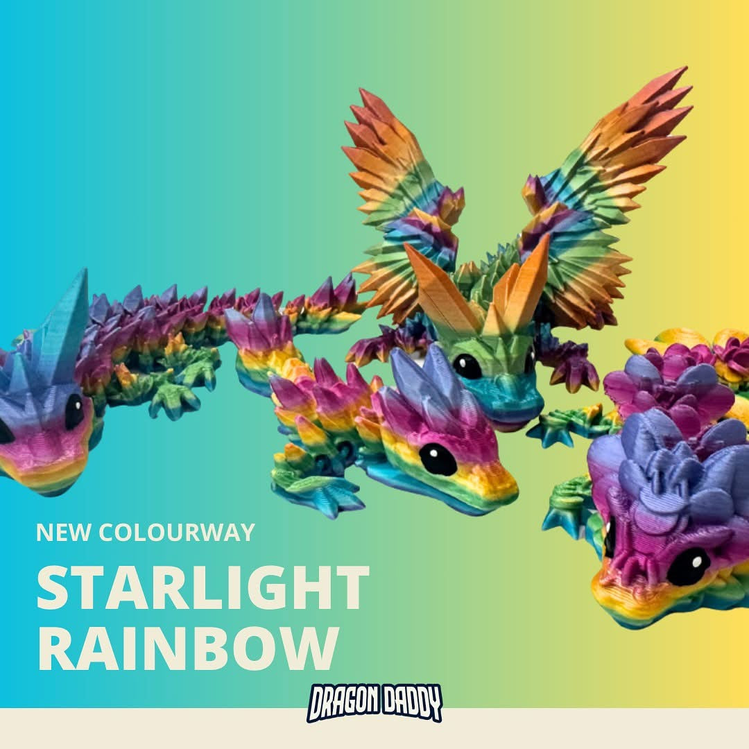 Starlight Rainbow - 3D Printed Dragons