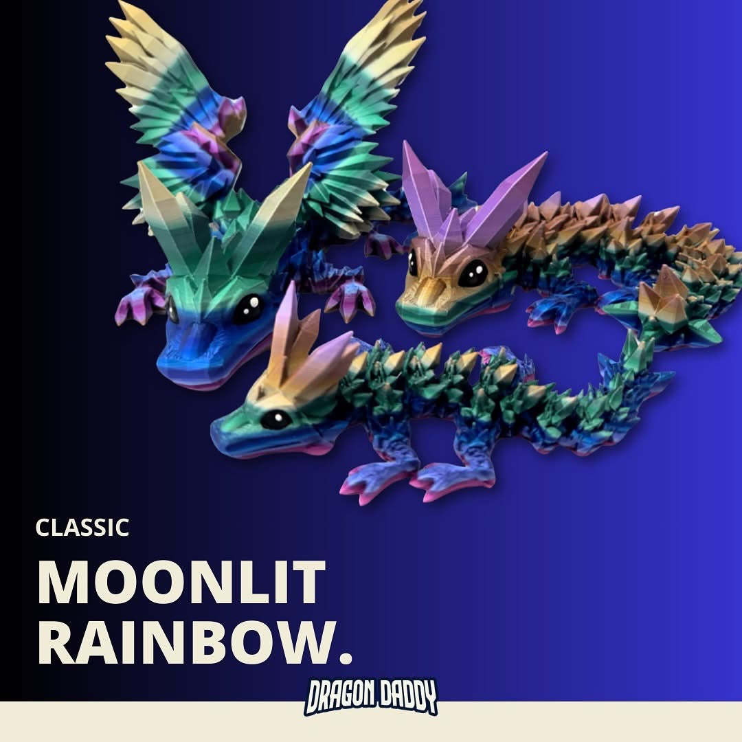 Moonlit Rainbow - 3D Printed Dragons